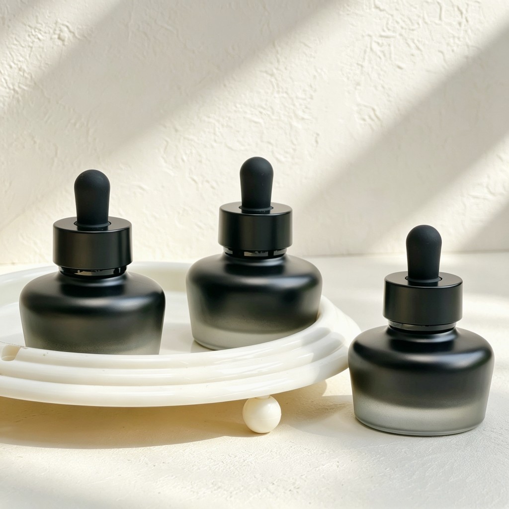 Luxury Skincare Packaging - 30ml Mattglas-Tropfflasche, Lichtgeschützt, für Ätherische Öle